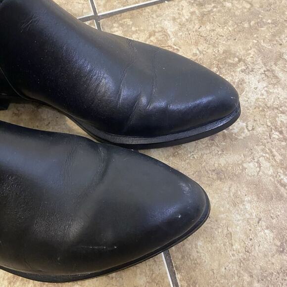 Rag & Bone Aston Suede Leather Short Ankle Biker Boot Black Womens Size 6.5 - Picture 6 of 12